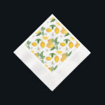 Guardanapo de Papel Tema Limão Amalfi<br><div class="desc">Adicione um toque de charme italiano à sua próxima festa com esses guardanapos de papel tema limão Amalfi. O vibrante padrão de limão iluminará qualquer arranjo de mesa, perfeito para celebrações de verão. Adicionando um toque de cor e estilo ao seu encontro. Atualize a decoração da sua festa com esses...</div>