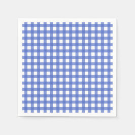 Guardanapo De Papel Tema Náutico - Papel Marinho Azul Gingham Nápoles