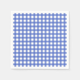 Guardanapo De Papel Tema Náutico - Papel Marinho Azul Gingham Nápoles