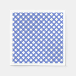 Guardanapo De Papel Tema Náutico - Papel Marinho Azul Gingham Nápoles