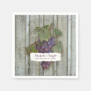 Guardanapo De Papel Tema personalizado da uva para vinho da decoraçã