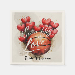 Guardanapo De Papel Temas de casamento de basquete
