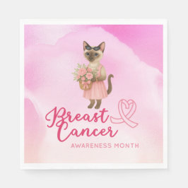 Guardanapo De Papel Temático "Sensibilização do Cancer da Mama"