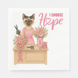 Guardanapo De Papel Temático "Sensibilização do Cancer da Mama"