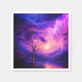 Guardanapo De Papel Tempestade de relâmpago