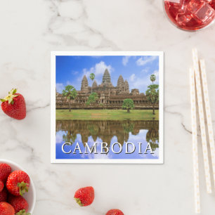 Guardanapo De Papel Templo Angkor Wat Camboja, Kampuchea