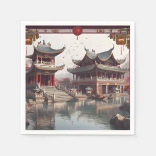 Guardanapo De Papel templo chinês