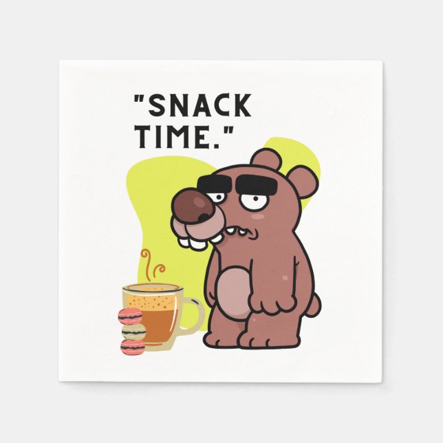 GUARDANAPO DE PAPEL TEMPO!- COOKIES DE CAFÉ COM FUNCIONAMENTO ANIMAL (Frente)