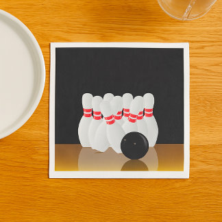 Guardanapo De Papel Ten Pin Bowling Strike