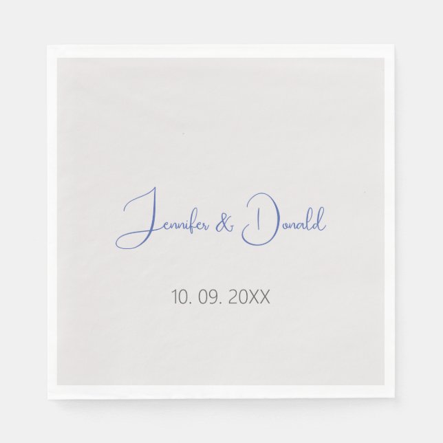 Guardanapo De Papel Tendência da caligrafia guião clássico simples pes (Frente)