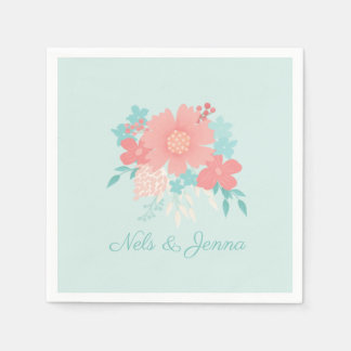 Guardanapo De Papel Tendência e belo design floral