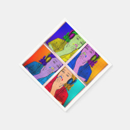 Guardanapo De Papel Tendência e Colorida