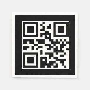 Guardanapo De Papel Tenha Um Código QR De Dia Legal