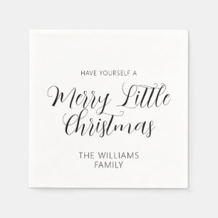 Guardanapo De Papel Tenha Um Nome Personalizado De Natal Feliz