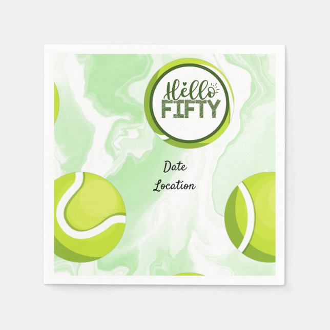 Guardanapo De Papel Tênis 50º Aniversário de Aniversário (Frente)