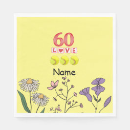 Guardanapo De Papel Tênis 60º Aniversário no tênis para jogador