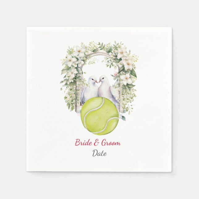 Guardanapo De Papel Tênis Casamento temático (Frente)