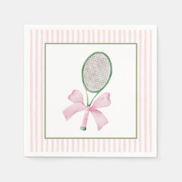 Guardanapo De Papel Tenis com Listra Rosa