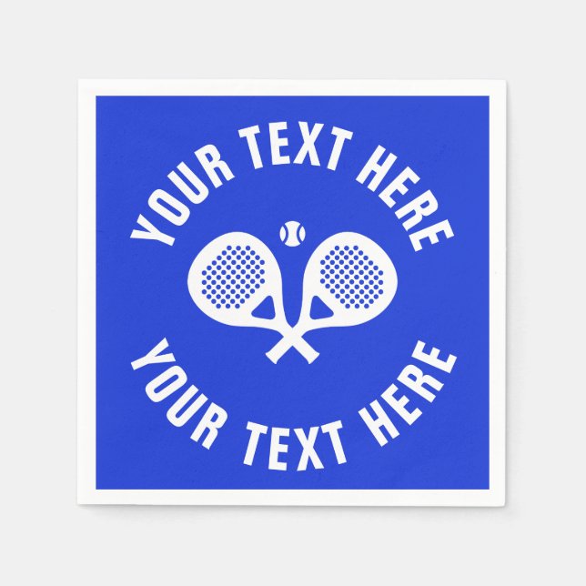 Guardanapo De Papel Tênis de padel personalizado (Frente)