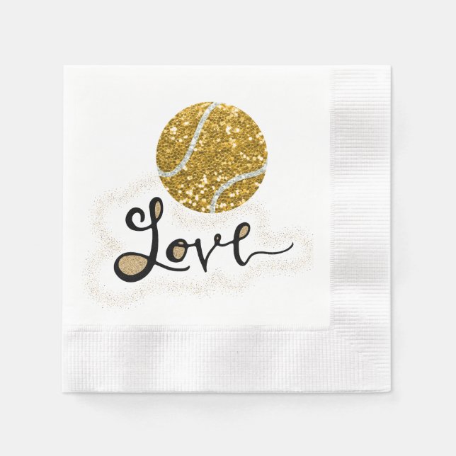 Guardanapo De Papel Tênis Love with Ball (Frente)