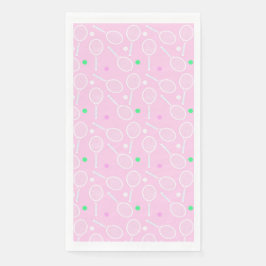 Guardanapo De Papel Tênis Racket Padrão Pastel Partido Rosa