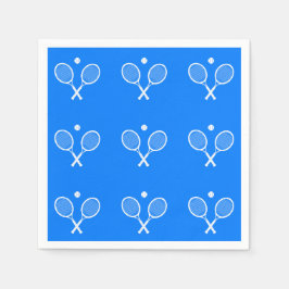 Guardanapo De Papel Tênis Rackets Fundo Azul