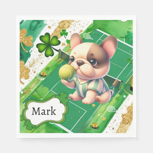 Guardanapo De Papel Tênis temático para Rua. Dia de Patrick (Frente)