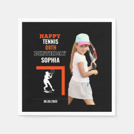 Guardanapo De Papel Tennis Birthday, Tennis Girl Player 
