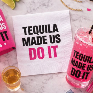 Guardanapo De Papel Tequila Nos Fez Fazer Isso Equipe de Noivas Bebe