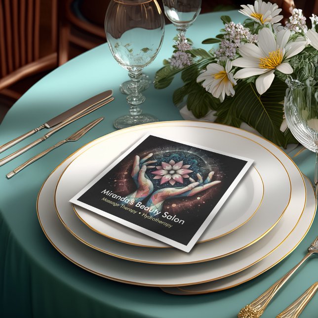 Guardanapo De Papel Terapêutica de Massagem Terapia Mãos Energia Spa B (Criador carregado)