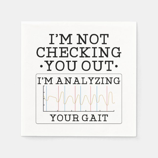 Guardanapo De Papel Terapêutica Física Não Está Fazendo Você Engraçado (Frente)