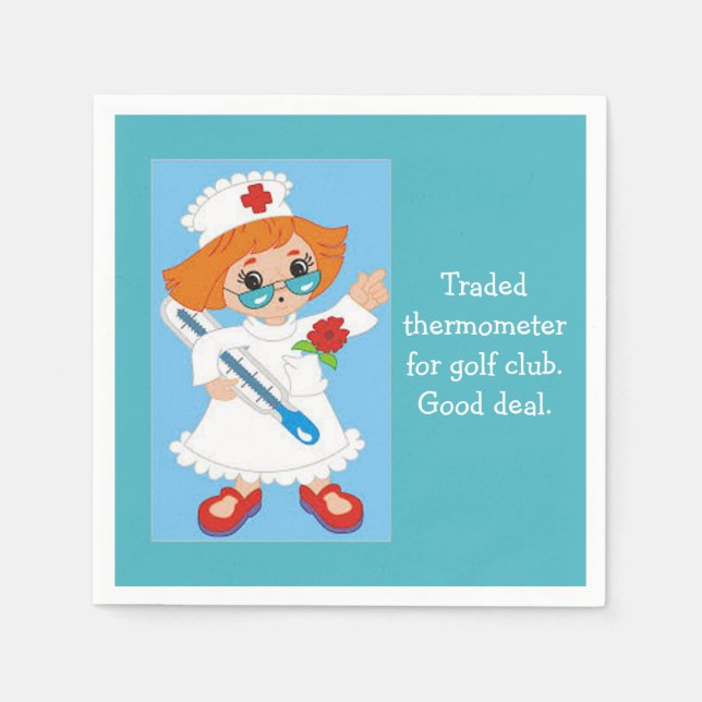 Guardanapo De Papel Termômetro Comercializado para o Golf Club - Boa C (Frente)