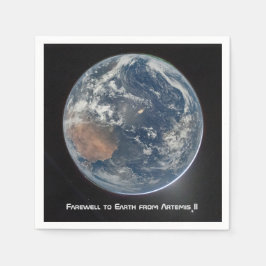 Guardanapo De Papel Terra a partir de Artemis II