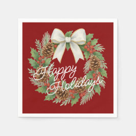 Guardanapo De Papel Terra Clássica de dezembro com Feriado de Arco Bra