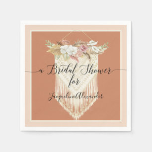 Guardanapo De Papel Terra Cotta Pampas Grass Blush Bridal