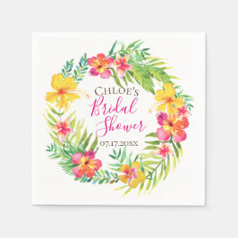 Guardanapo De Papel Terra Floral da Ilha Tropical Personalizada
