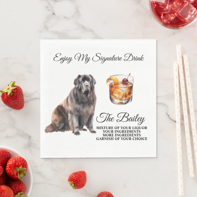 Guardanapo De Papel Terra Nova Signature Beber Napkins (Insitu)