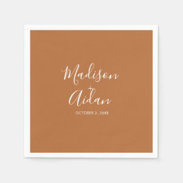 Guardanapo De Papel Terracotta Casamento Personalizado Cocktail