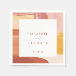 Guardanapo De Papel Terracotta Sunrise | Monograma Wedkins