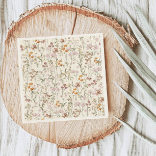 Guardanapo De Papel Terracotta Wildflower Boho Chá de fraldas Em Sangu