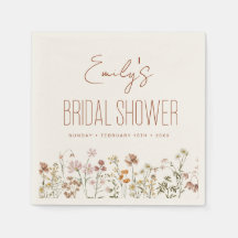 Terracotta Wildflower Boho Chá de panela Em Sangue