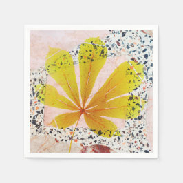 Guardanapo De Papel Terrazzo e Botânico