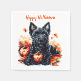 Guardanapo De Papel Terrier Halloween escocês
