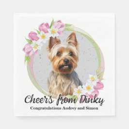 Guardanapo De Papel Terrier Wedding Napkins Com Cães Foto