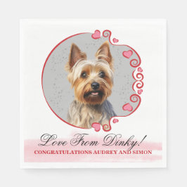 Guardanapo De Papel Terrier Wedding Napkins Com Cães Foto
