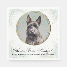 Guardanapo De Papel Terrier Wedding Napkins Com Cães Foto