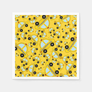 Guardanapo De Papel Teste padrão amarelo do táxi
