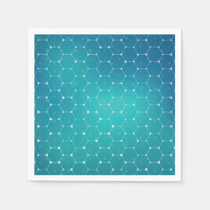 Guardanapo De Papel Teste padrão azul do ADN da cerceta