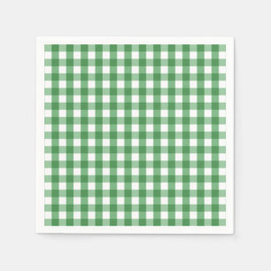 Guardanapo De Papel Teste padrão branco verde da verificação do