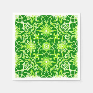Guardanapo De Papel Teste padrão chinês de Nouveau da arte - verde